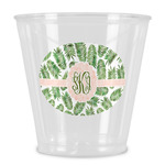 Tropical Leaves Plastic Shot Glass (Personalized)