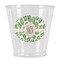 Tropical Leaves Plastic Shot Glass (Personalized)