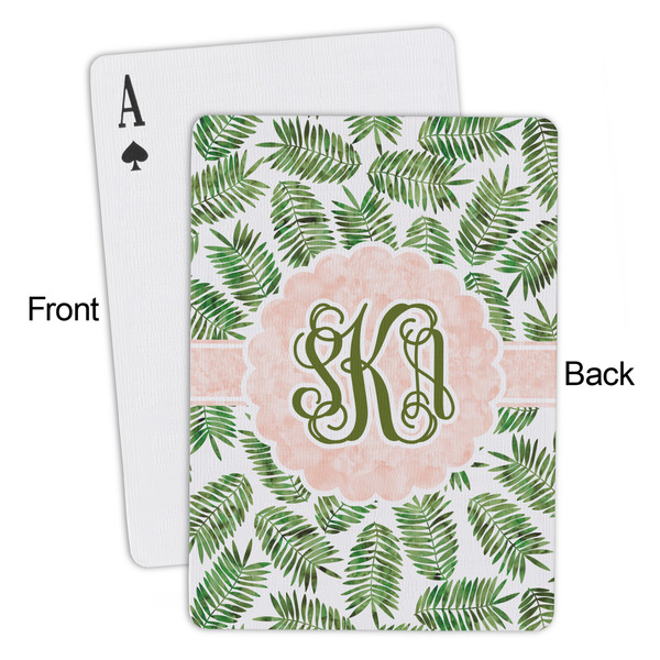 Tropical Leaves Playing Cards - Approval