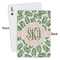 Tropical Leaves Playing Cards - Approval