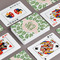 Tropical Leaves Playing Cards - Front & Back View