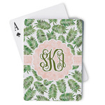 Tropical Leaves Playing Cards (Personalized)