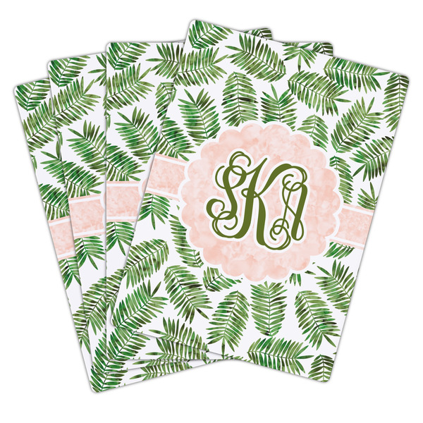 Tropical Leaves Playing Cards - Hand Back View