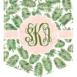 Tropical Leaves Iron On Faux Pocket (Personalized)