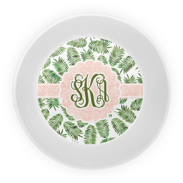 Tropical Leaves Melamine Bowl - Center