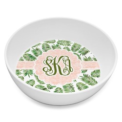 Tropical Leaves Melamine Bowl - 8 oz (Personalized)