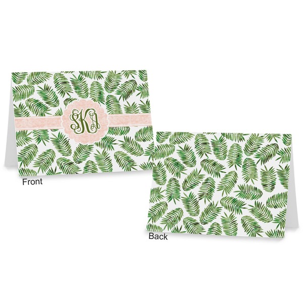 Tropical Leaves Postcard - Front and Back