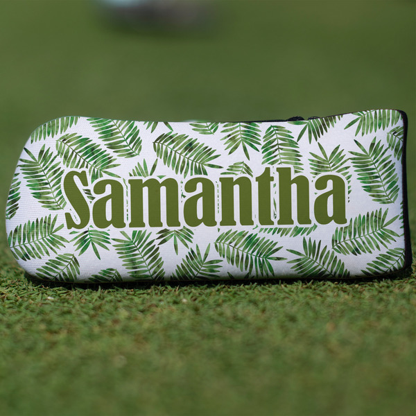 Custom Tropical Leaves Blade Putter Cover (Personalized)