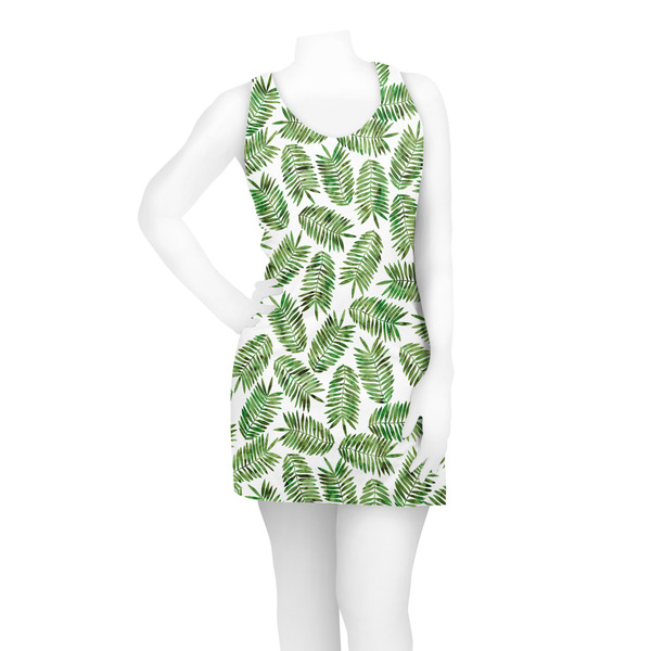 Tropical Leaves Racerback Dress - On Model - Front