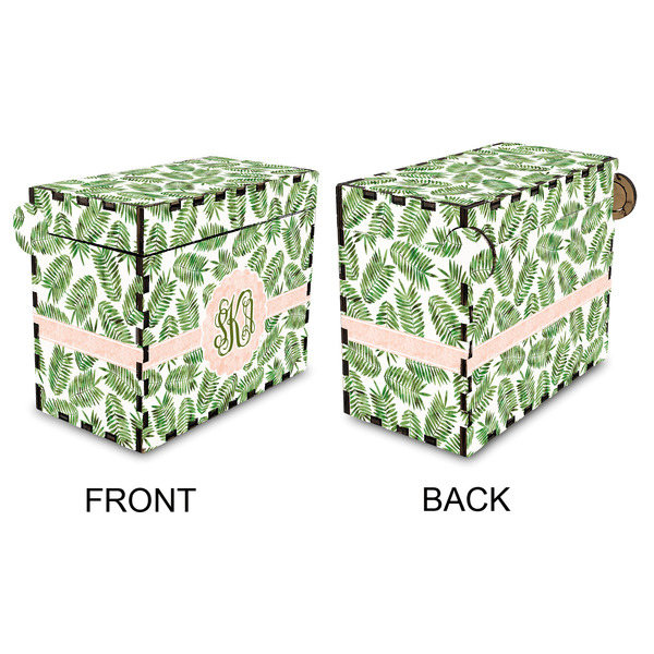 Tropical Leaves Recipe Box - Full Color - Approval