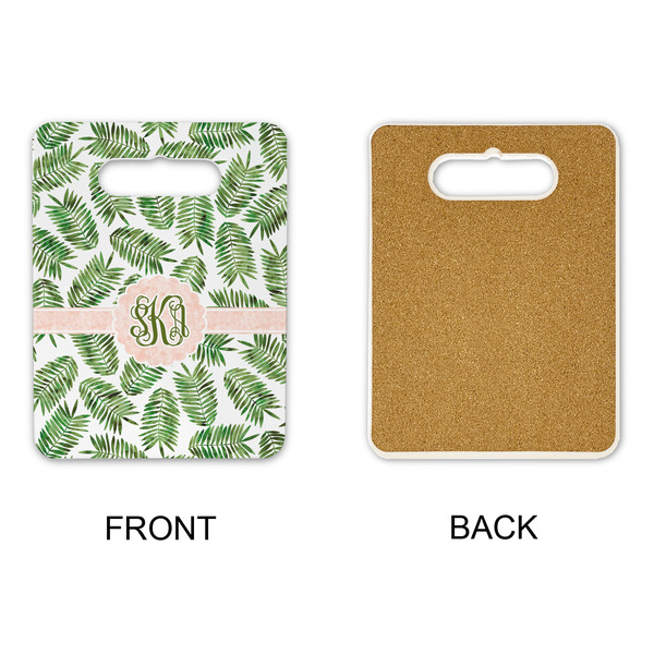 Tropical Leaves Rectangle Trivet with Handle - APPROVAL