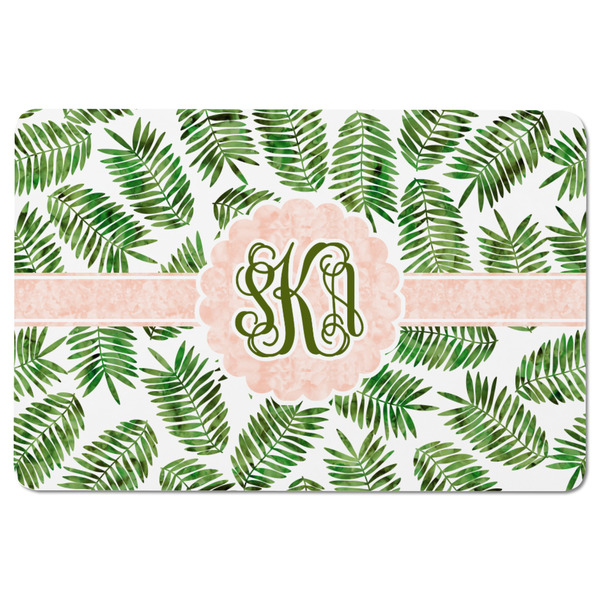 Tropical Leaves Rectangular Fridge Magnet - FRONT