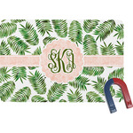 Tropical Leaves Rectangular Fridge Magnet (Personalized)