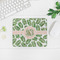 Tropical Leaves Rectangular Mouse Pad - LIFESTYLE 2