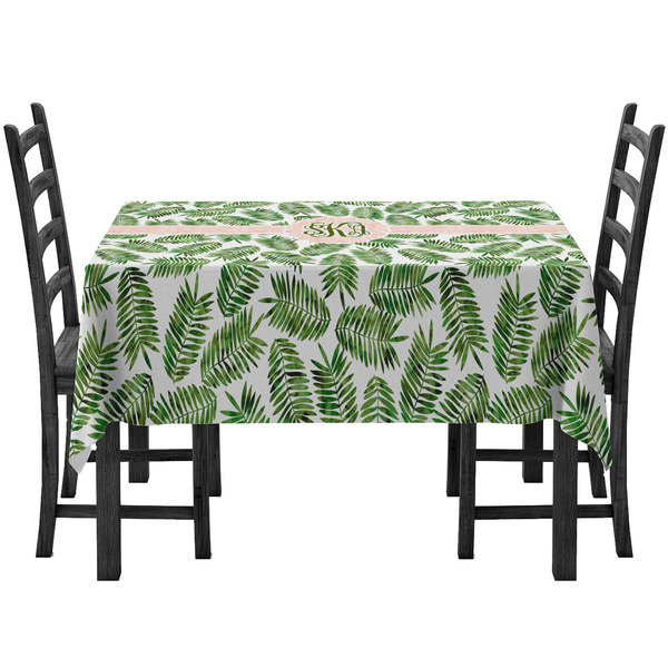 Tropical Leaves Rectangular Tablecloths - Side View