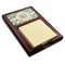 Tropical Leaves Red Mahogany Sticky Note Holder - Angle
