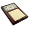 Tropical Leaves Red Mahogany Sticky Note Holder (Personalized)