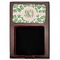 Tropical Leaves Red Mahogany Sticky Note Holder - Flat