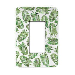 Tropical Leaves Rocker Style Light Switch Cover - Single Switch