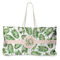 Tropical Leaves Large Rope Tote Bag - Front View