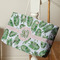 Tropical Leaves Large Rope Tote - Life Style