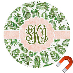 Tropical Leaves Car Magnet (Personalized)