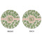 Tropical Leaves Round Linen Placemats - APPROVAL (double sided)