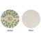 Tropical Leaves Round Linen Placemats - APPROVAL (single sided)