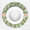Tropical Leaves Round Linen Placemats - LIFESTYLE (single)