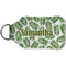 Tropical Leaves Sanitizer Holder Keychain - Small (Back)