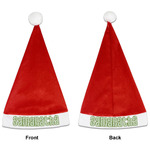 Tropical Leaves Santa Hat - Front & Back (Personalized)