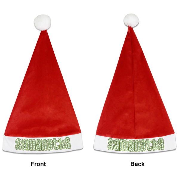 Tropical Leaves Santa Hats - Front and Back (Double Sided Print) APPROVAL