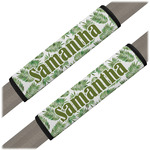 Tropical Leaves Seat Belt Covers (Set of 2) (Personalized)