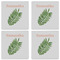 Tropical Leaves Set of 4 Sandstone Coasters - See All 4 View