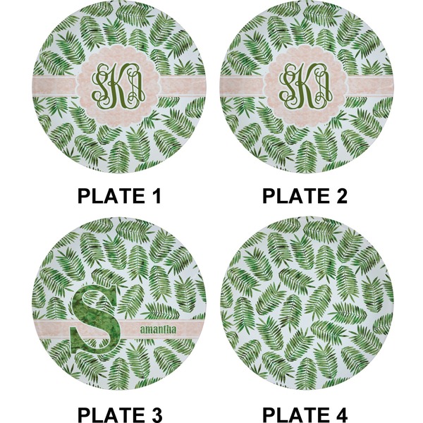 Tropical Leaves Set of Appetizer / Dessert Plates (Approval)