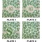 Tropical Leaves Set of Square Dinner Plates (Approval)