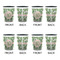 Tropical Leaves Shot Glassess - Two Tone - Set of 4 - APPROVAL