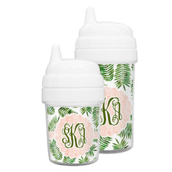 Tropical Leaves Sippy Cup (Personalized)