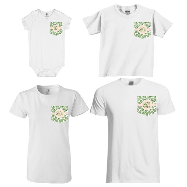 Tropical Leaves Sized Pockets on Various Products