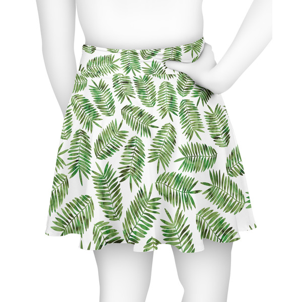 Tropical Leaves Skater Skirt - Back