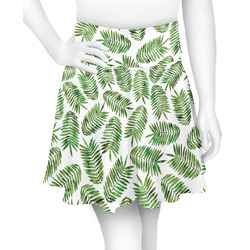 Tropical Leaves Skater Skirt - X Small