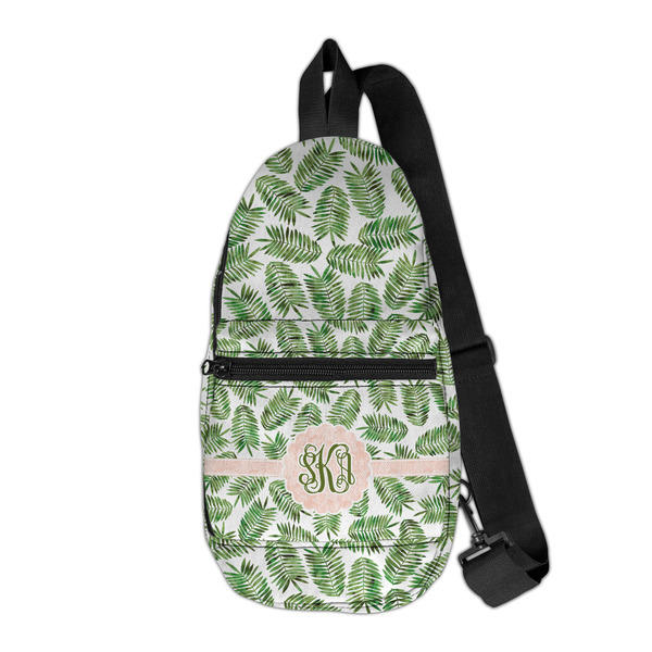 Custom Tropical Leaves Sling Bag (Personalized)
