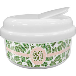 Tropical Leaves Snack Container (Personalized)