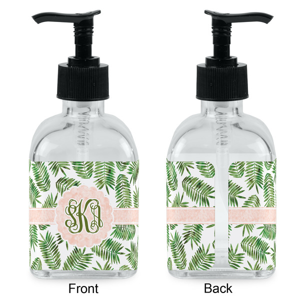 Tropical Leaves Glass Soap/Lotion Dispenser - Approval