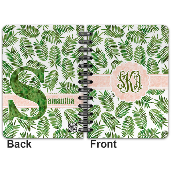 Tropical Leaves Spiral Journal 5 x 7 - Apvl