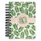 Tropical Leaves Spiral Journal Small - Front View