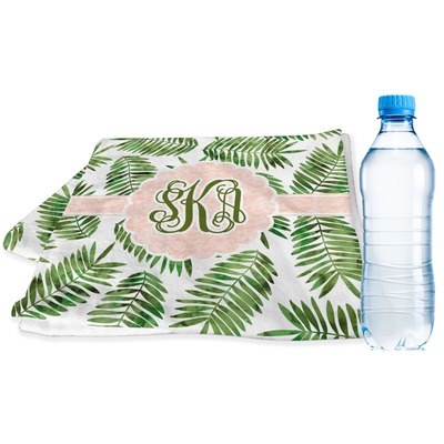 Tropical Leaves Sports & Fitness Towel (Personalized)