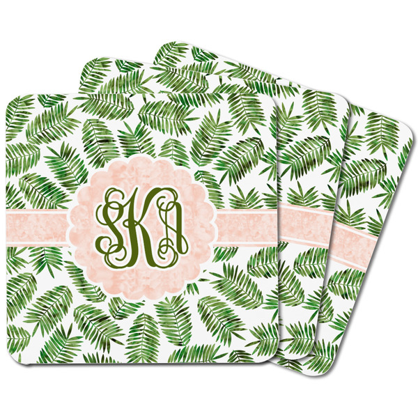 Tropical Leaves Square Fridge Magnet - MAIN
