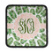 Tropical Leaves Iron On Square Patch w/ Monogram