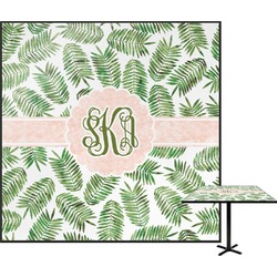 Tropical Leaves Square Table Top - 24" (Personalized)